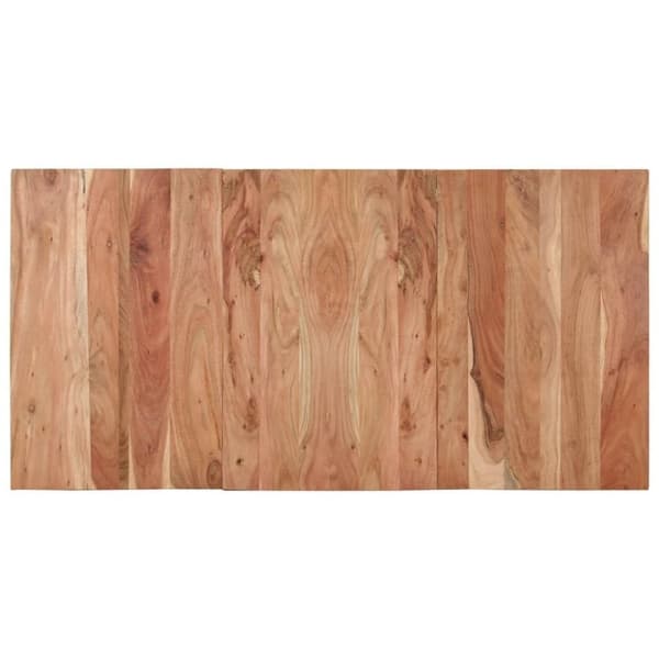 vidaXL spisebord 140x70x76 cm massivt akacietræ sort