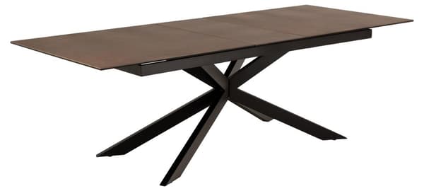 Irwine spisebord 100x200/240cm med udtræk brun.