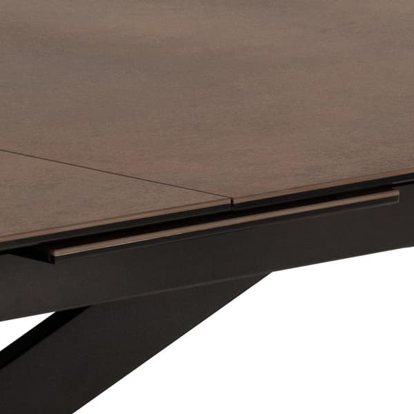 Irwine spisebord 100x200/240cm med udtræk brun.