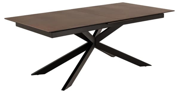 Irwine matbord 100x200/240cm med utdragsskiva brun.