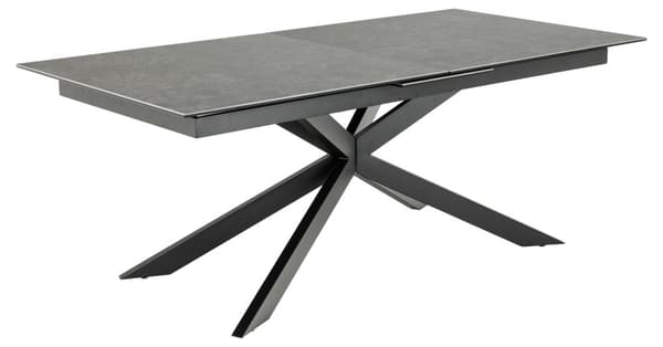 Irwine spisebord 100x200/240cm med udtræk sort.