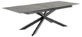 Miniatyrbilde 3 av 7: Irwine spisebord 100x200/240cm med uttrekk svart.