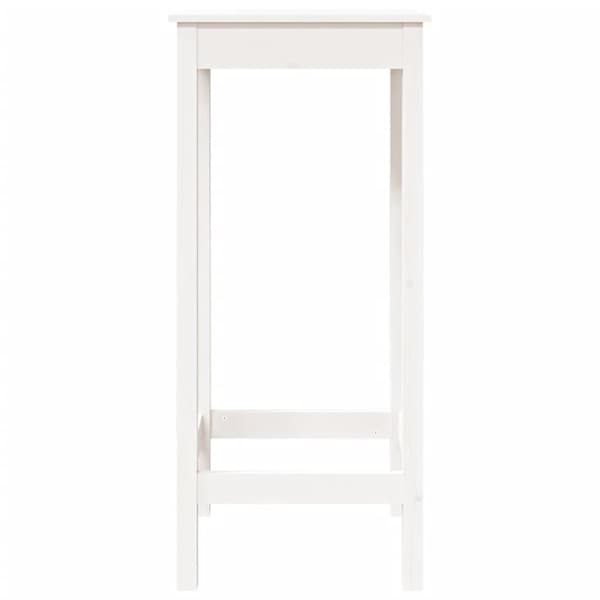 vidaXL Barbord vit 50x50x110 cm massiv furu