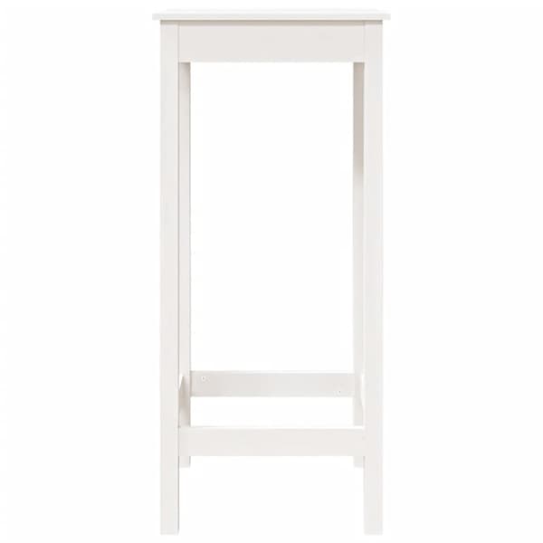 vidaXL Barbord vit 50x50x110 cm massiv furu