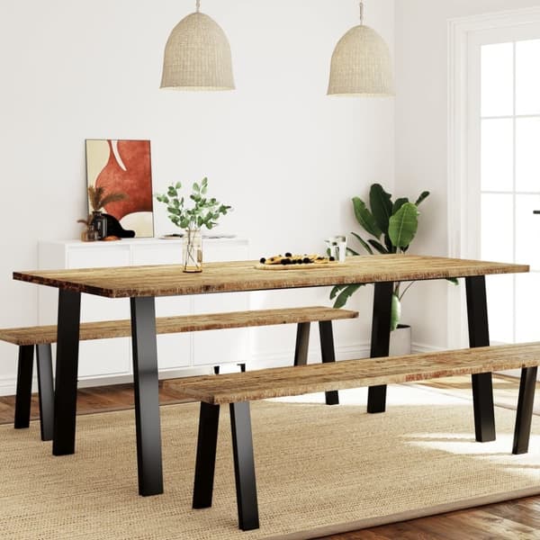 vidaXL Ruokapöytä 200x90x75 cm täysi akasiapuu