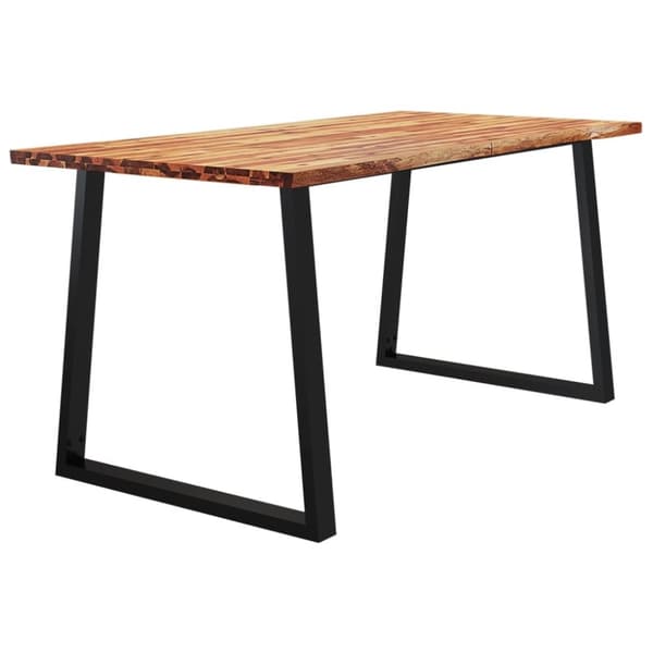 vidaXL Bord med levande kant 160x80x75 cm massivt akaciaträ