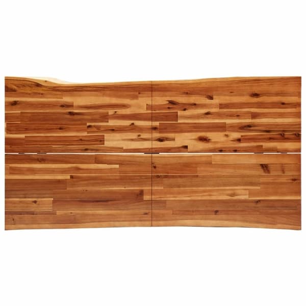 vidaXL Bord med levande kant 160x80x75 cm massivt akaciaträ