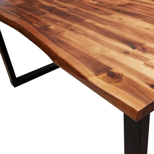 vidaXL Bord med levande kant 160x80x75 cm massivt akaciaträ