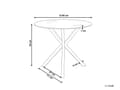 Miniatyrbilde 3 av 5: Spisebord Gull Herdet Glassplate Rund 90 cm 4 personer Moderne Design