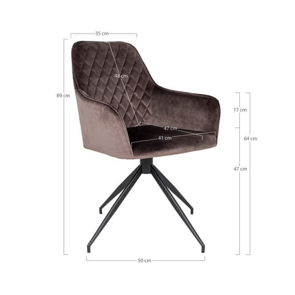 House Nordic Ava Mushroom Swivel Matstol 444237
