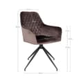 Miniatyrbild 4 av 6: House Nordic Ava Mushroom Swivel Matstol 444237
