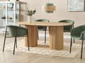 Miniatyrbilde 2 av 7: Spisebord Lyst tre MDF 180 x 100 cm Ben i gummitre Oval form Moderne Rustikk Kjøkken Spisestue