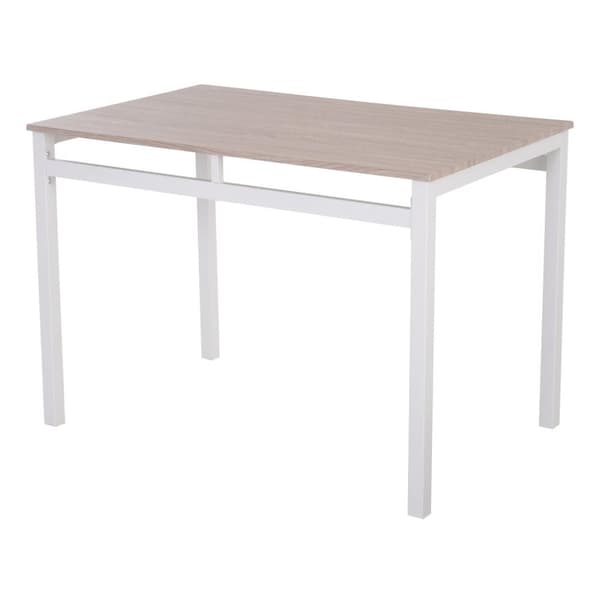 Rootz Matsalsset - 5-delat - Matbord - Matsalsstol - 1 bord - 4 stolar - MDF - Metall - Grå - Vit -