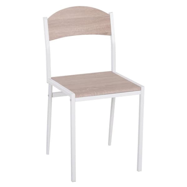 Rootz Matsalsset - 5-delat - Matbord - Matsalsstol - 1 bord - 4 stolar - MDF - Metall - Grå - Vit -