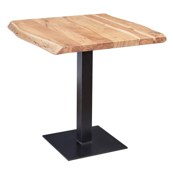 Rootz spisebord trækant 80 x 75 x 75 cm akacie massivt træ spisebord - Lille træbord spisestue Designer køkkenbord firkantet