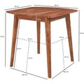 Miniatyrbild 6 av 6: Rootz rumsmatbord Sheesham 80x78x80 cm massivt träbord - Designer köksbord trä - Massivt träbord Rustik - Matbord Massivt äkta trä Modernt