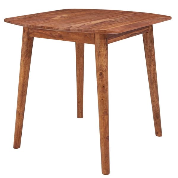Rootz rumsmatbord Sheesham 80x78x80 cm massivt träbord - Designer köksbord trä - Massivt träbord Rustik - Matbord Massivt äkta trä Modernt