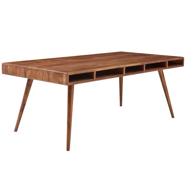 Rootz spisebord WL5.586 Sheesham 200x77x100 cm massivt træbord - Designer køkkenbord træ - Massivt træbord Rustikt - Spisebord Massivt ægte træ Modern