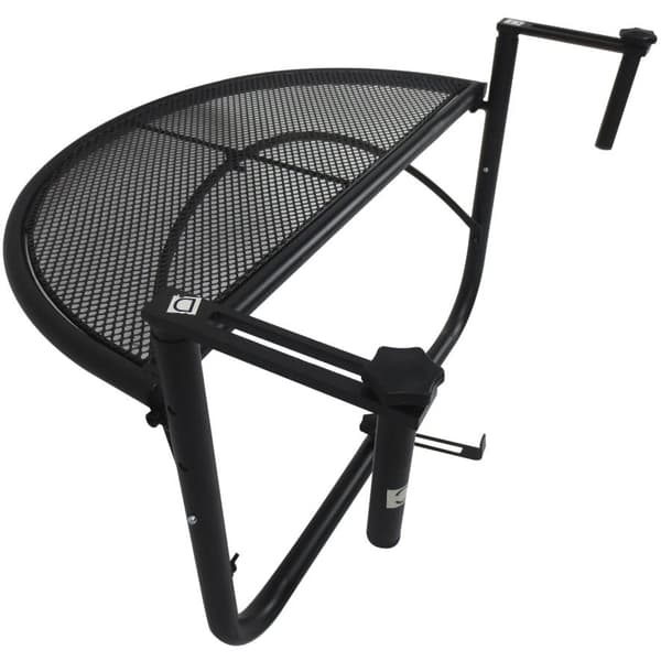 Rootz Balkonbord - Hængebord - Højdejusterbar - Terrasse - Metal - Sort - 60 x 45 x 50 cm