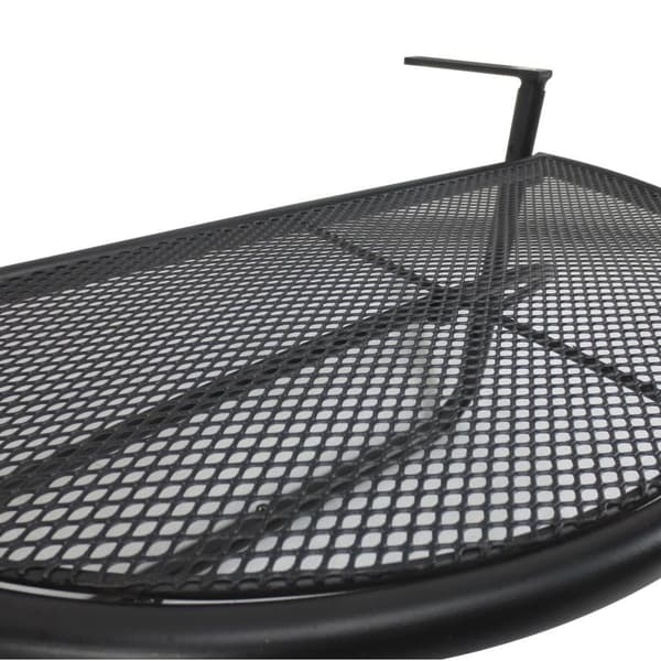 Rootz Balkonbord - Hængebord - Højdejusterbar - Terrasse - Metal - Sort - 60 x 45 x 50 cm