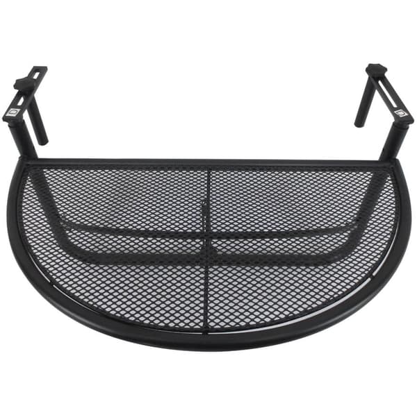 Rootz Balkonbord - Hængebord - Højdejusterbar - Terrasse - Metal - Sort - 60 x 45 x 50 cm