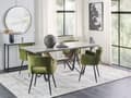 Miniatyrbilde 2 av 8: Spisebord Grå Svart MDF Jern 180 x 90 cm Betongeffekt 6-seters Rektangulært Industriell Moderne