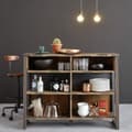 Miniatyrbillede 4 af 6: Rootz Living Room Bar Counter - Home Bar - Pub Table - Drink Stand - Cocktail Desk - Beverage Counter - Brown - 140x105x48 cm