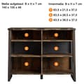 Miniatyrbillede 5 af 6: Rootz Living Room Bar Counter - Home Bar - Pub Table - Drink Stand - Cocktail Desk - Beverage Counter - Brown - 140x105x48 cm