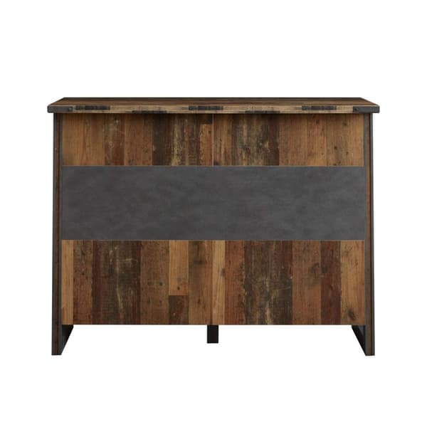 Rootz Living Room Bar Counter - Home Bar - Pub Table - Drink Stand - Cocktail Desk - Beverage Counter - Brown - 140x105x48 cm