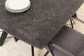 Miniatyrbilde 6 av 10: Blackburn spisebord 97x160/240cm inkl. tilleggsplater svart.