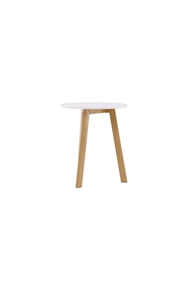 Leonora spisebord Ø65cm hvid.