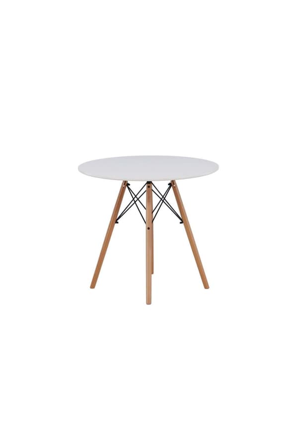 Danburi spisebord Ø60cm hvid.