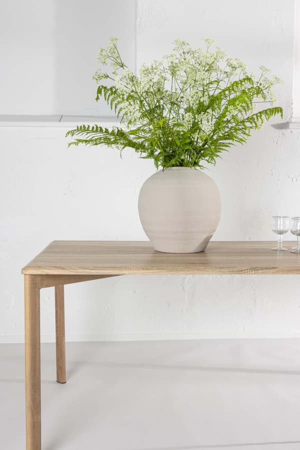 Damon spisebord 90x200cm whitewash.