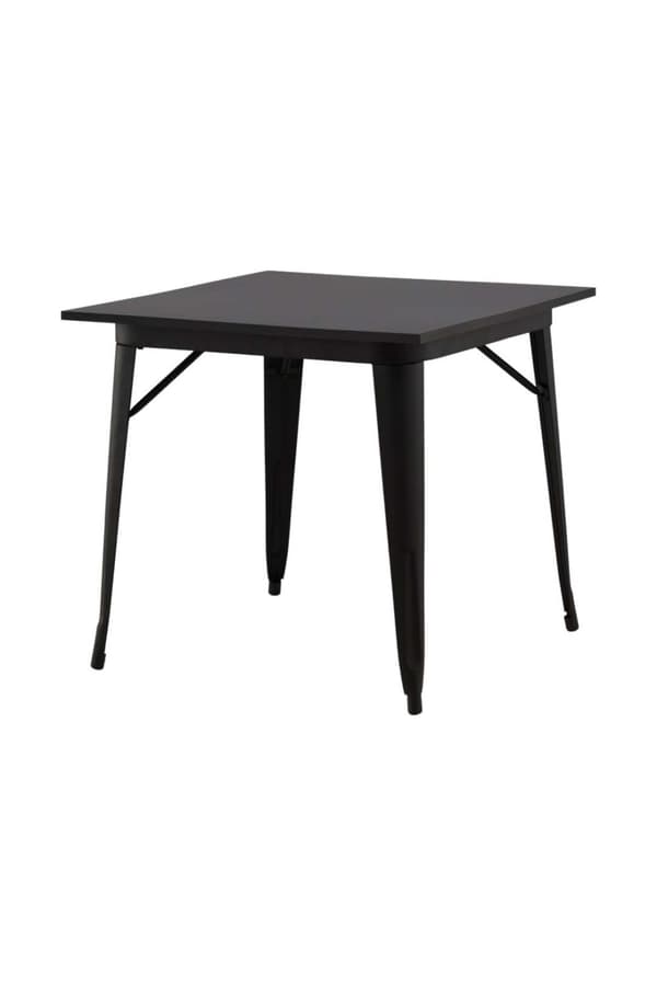 Tempe spisebord 80x80cm sort.