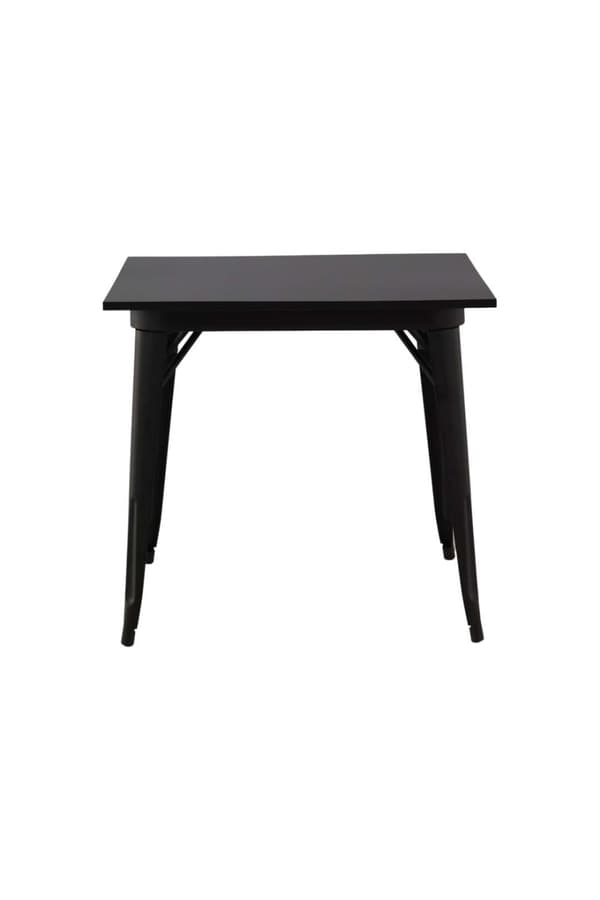 Tempe spisebord 80x80cm sort.