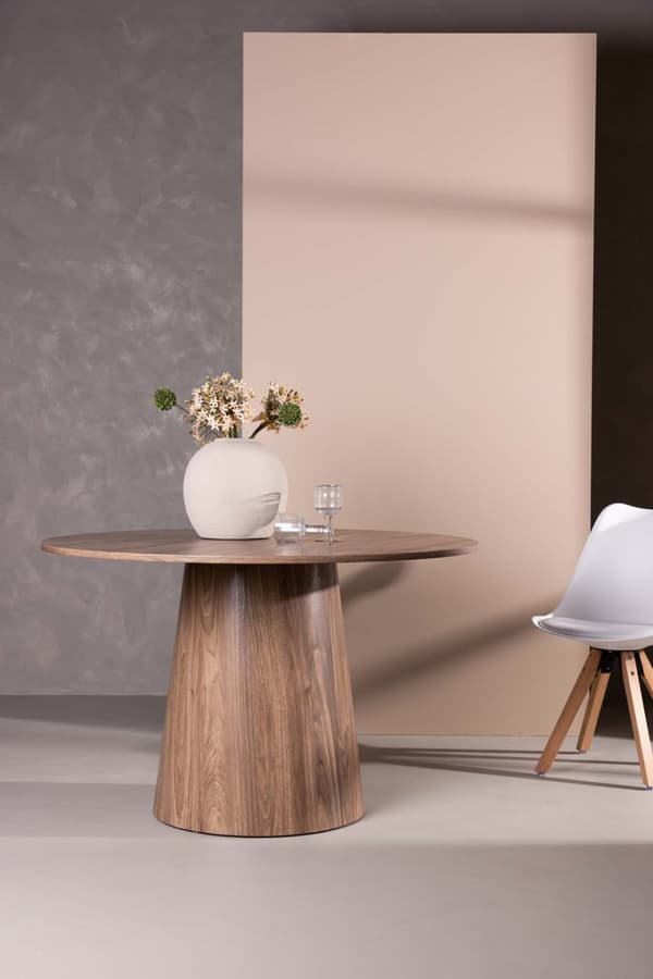 Lanzo spisebord Ø120cm natur.