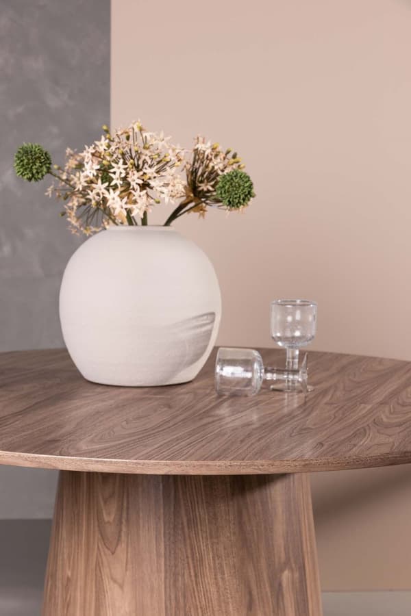 Lanzo spisebord Ø120cm natur.