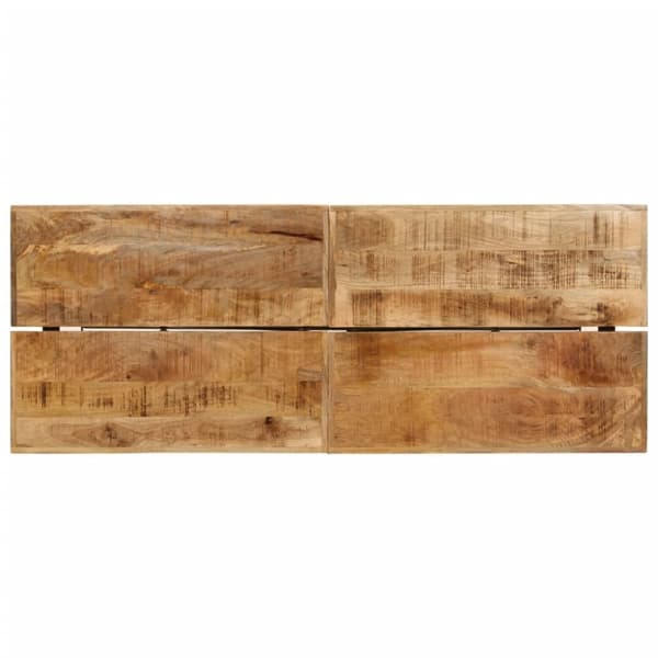 vidaXL barbord 180x70x107 cm massivt mangotræ og jern