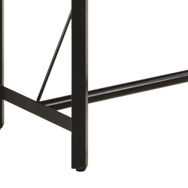 vidaXL barbord 180x70x107 cm massivt mangotræ og jern