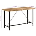 Miniatyrbillede 7 af 7: vidaXL barbord 180x70x107 cm massivt mangotræ og jern