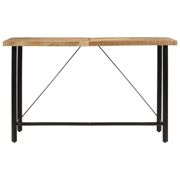 vidaXL barbord 180x70x107 cm massivt mangotræ og jern