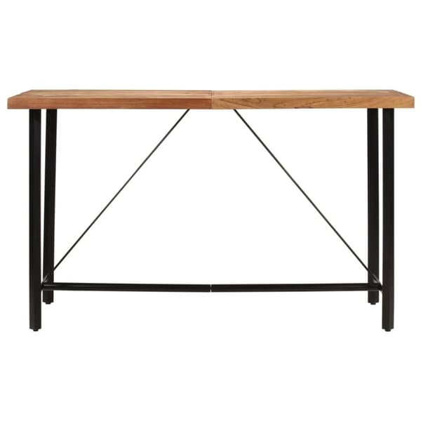 vidaXL Barbord 180x70x107 cm heltre akasie og jern