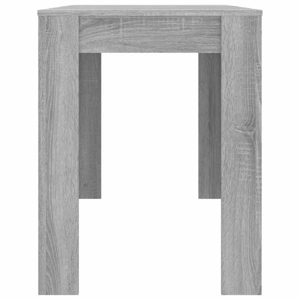 vidaXL Ruokapöytä harmaa Sonoma 120x60x76 cm tekninen puu