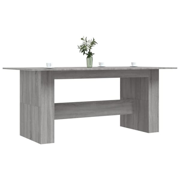 vidaXL Spisebord grå sonoma 180x90x76 cm konstruert tre