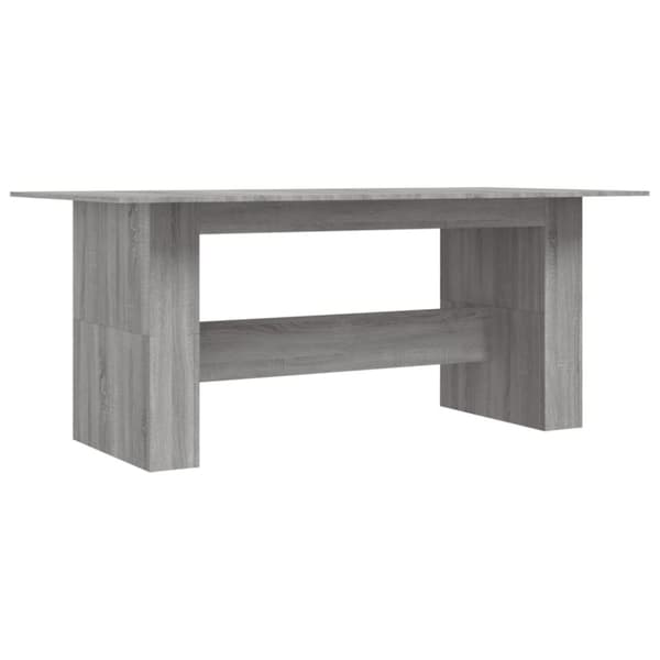 vidaXL Spisebord grå sonoma 180x90x76 cm konstruert tre