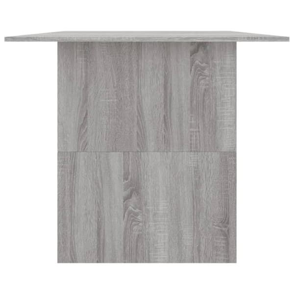 vidaXL spisebord 180x90x76 cm konstrueret træ grå sonoma-eg