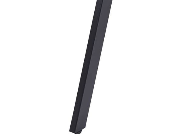 Ruokapöytä vaalea puu 180 x 90 cm MDF-levy teräsjalat suorakulmainen kuudelle moderni