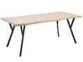 Miniatyrbillede 1 af 7: Rundt Sort Bistrobord 90 cm til Køkkenalrum til 4 Personer Industriel Stil