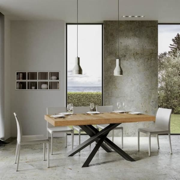 Bord - VOLANTIS - 90x160 - ek - natur - Vit