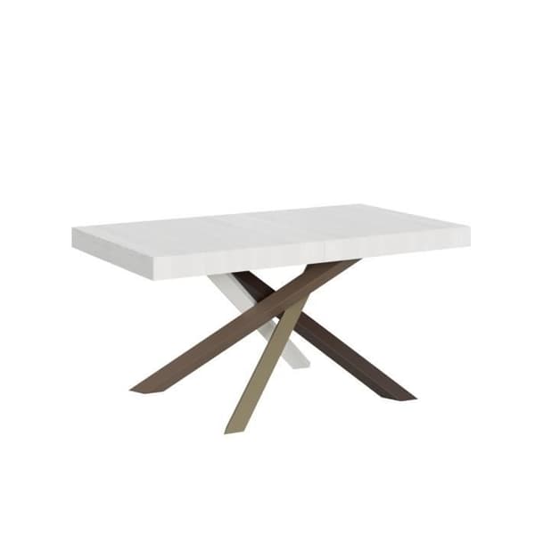 Utdragbart bord - Volantis - 90x160/420 cm - White Ash - 4/C